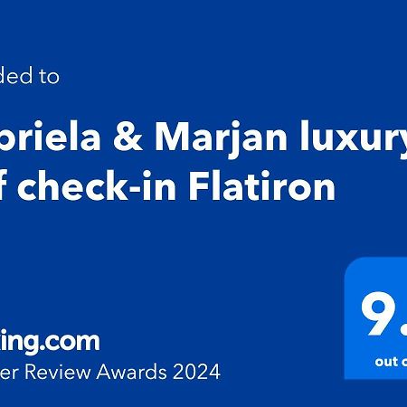 Gabriela & Marjan luxury self check-in Flatiron Apartment Skopje Bagian luar foto